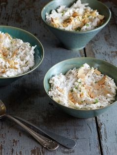 Chilled rice raita
