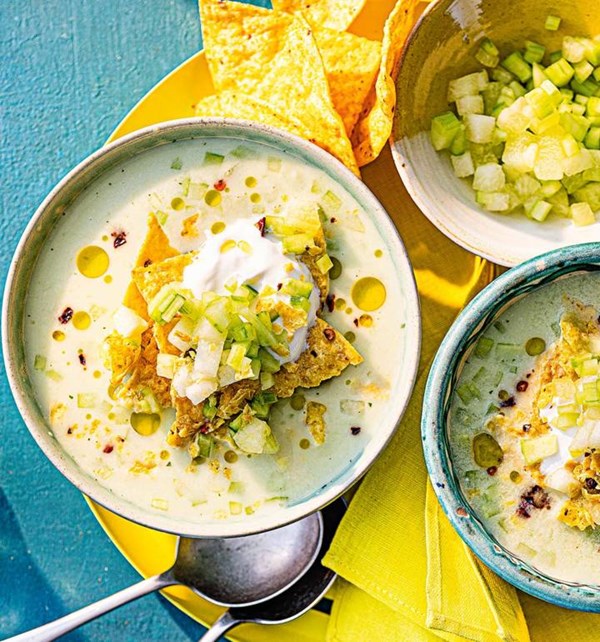 Chilled salsa soup