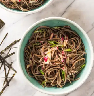 Chilled soba noodle salad