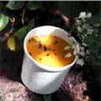 Chilled spiced squash and buttermilk soup