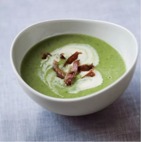 Chilled Spring pea soup