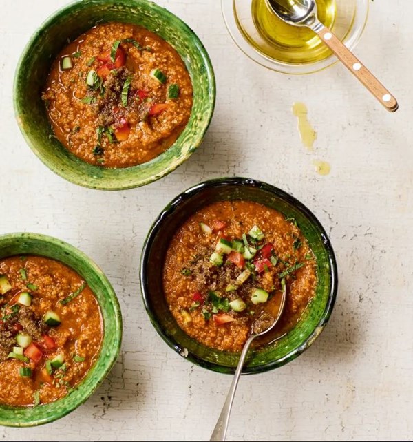Chilled tabbouleh soup (Shorbet tabbouleh)