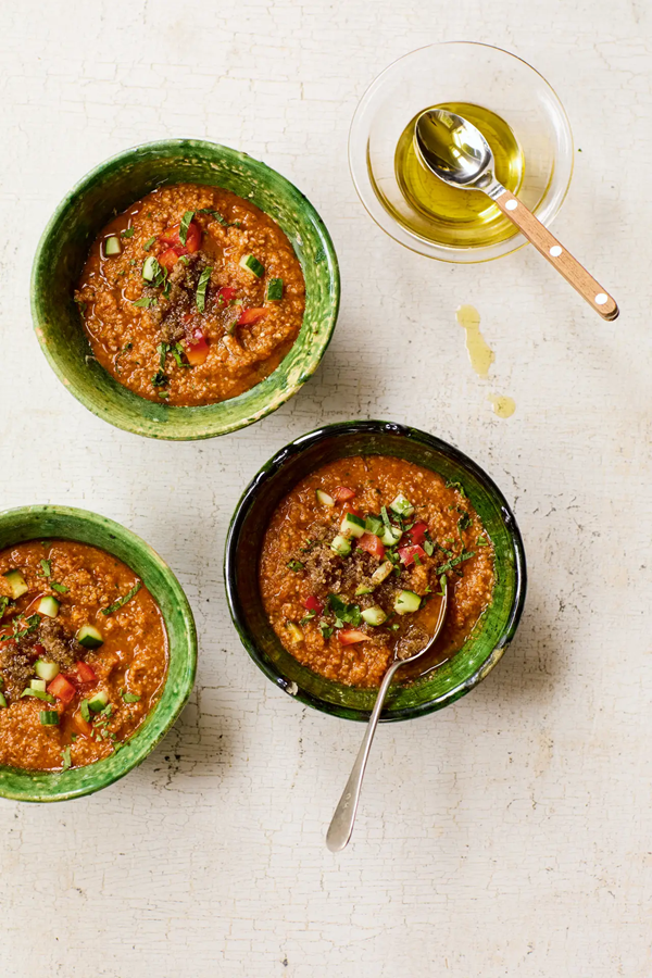 Chilled tabbouleh soup (shorbet tabbouleh)