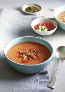 Chilled watermelon gazpacho