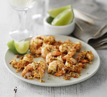 Chilli and coconut prawns
