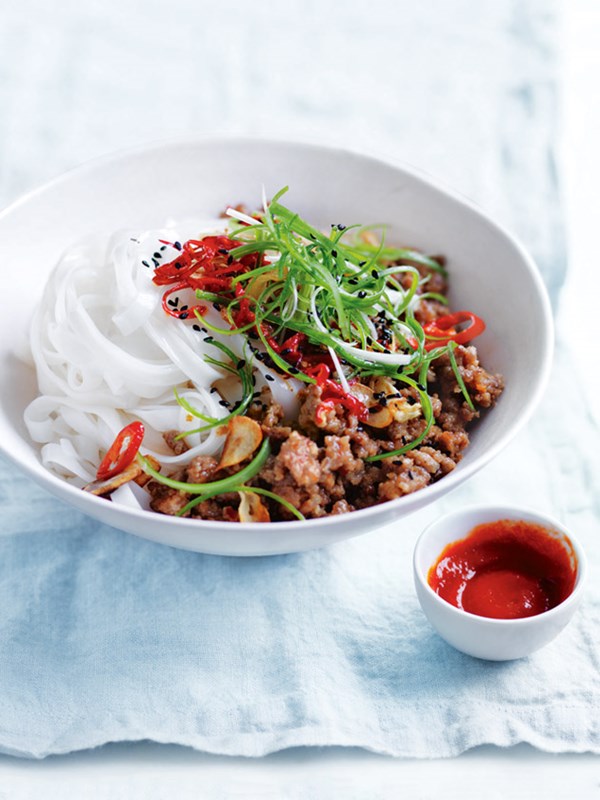 Chilli and ginger pork noodles