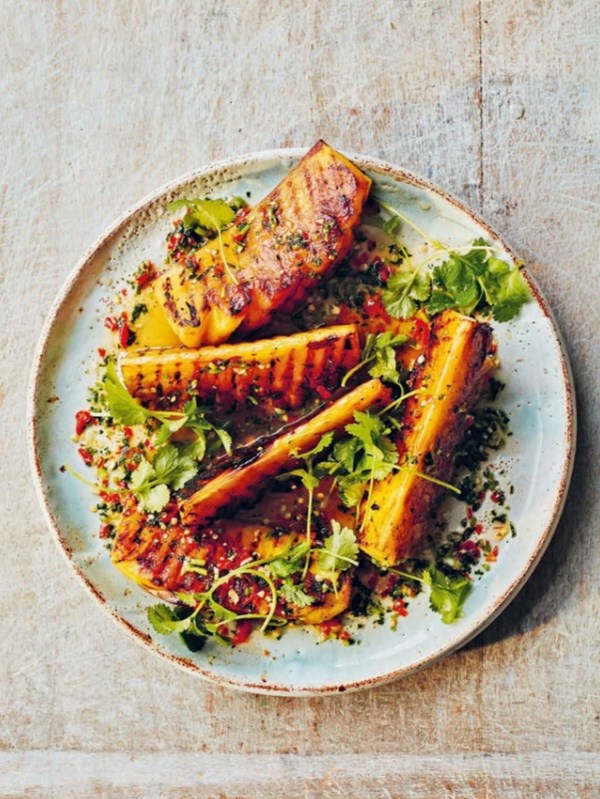 Chilli and honey grilled pineapple