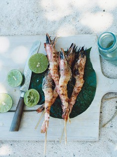 Chilli and lemongrass prawns