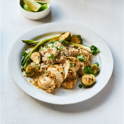 Chilli and lime chicken traybake