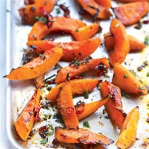 Chilli and thyme roasted butternut squash