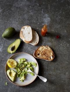 Chilli avocado on sourdough toast