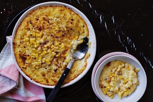 Chilli, bacon and corn polenta
