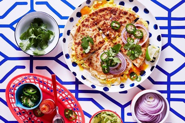 Chilli brekkie quesadillas