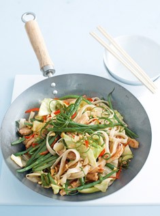 Chilli chicken and peanut stir-fry