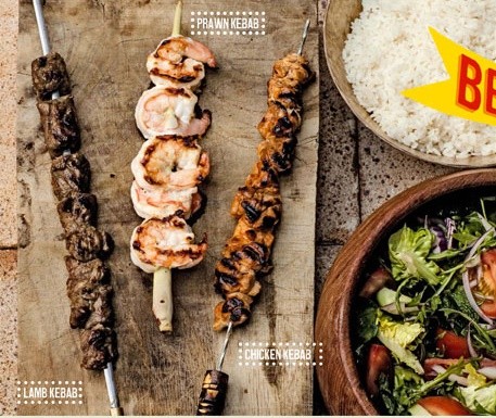 Chilli chicken kebab