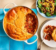 Chilli cornbread pie