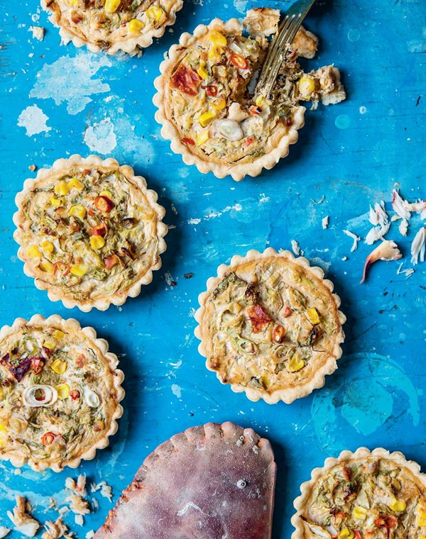 Chilli crab cocktail tartlets