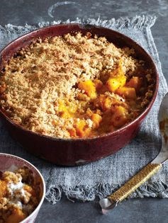 Chilli, ginger & mango crumble
