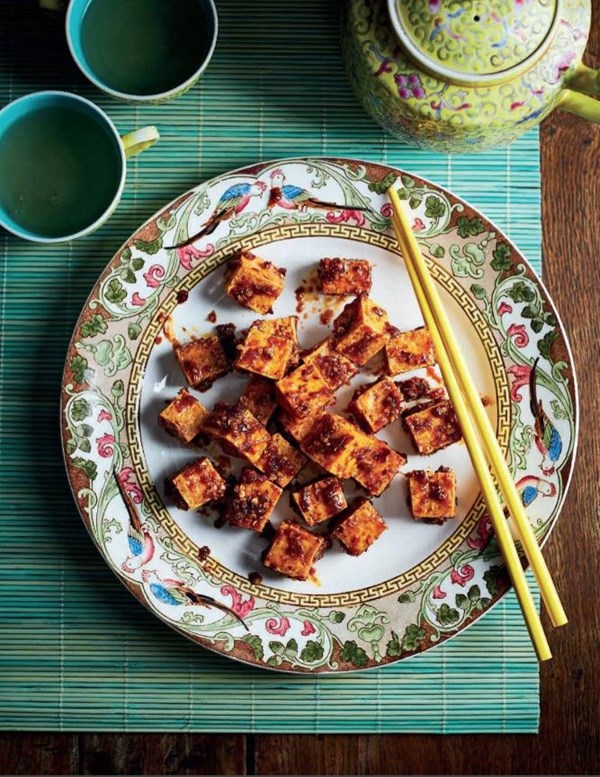 Chilli ginger crispy tofu