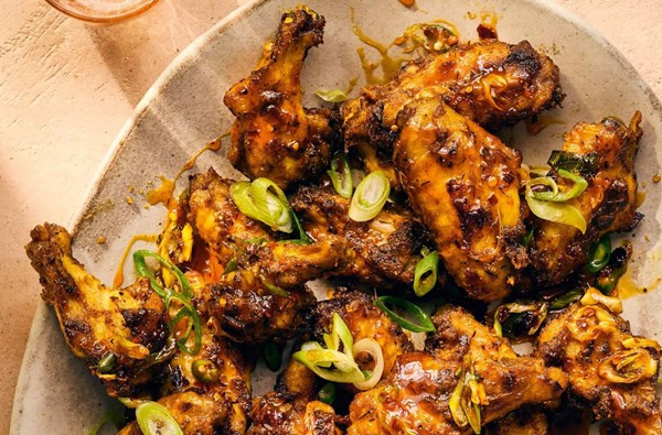 Chilli honey & saffron wings