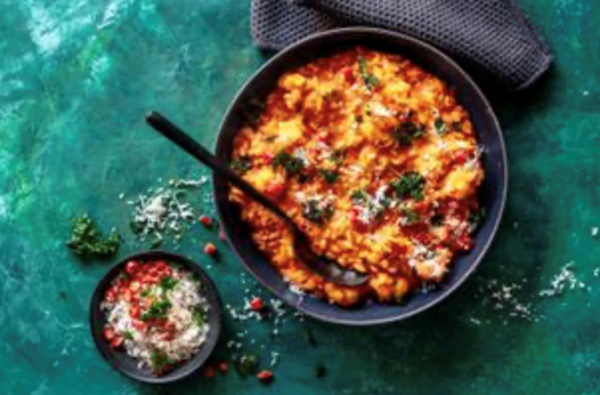 Chilli prawn risotto