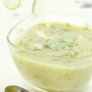 Chilly dilly cucumber soup