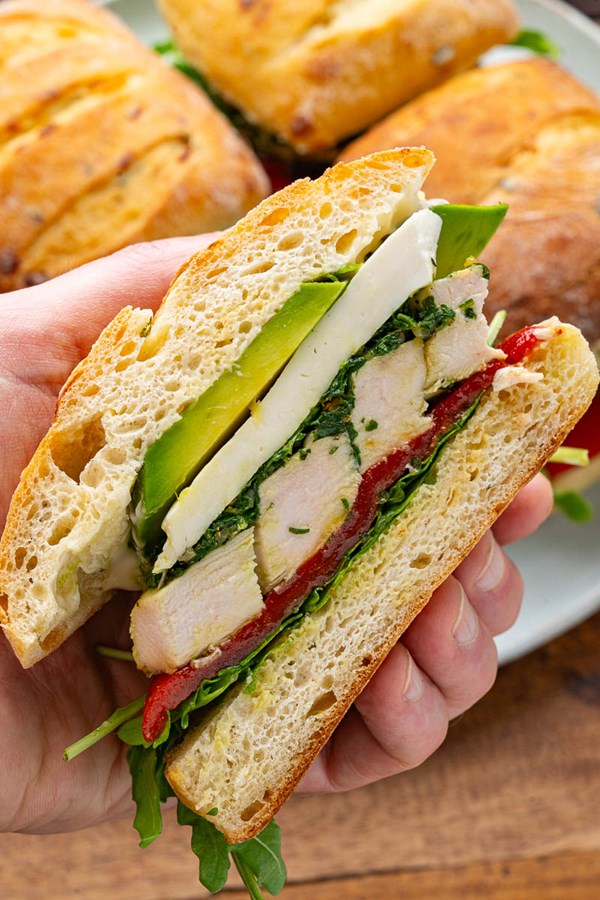Chimichurri chicken sandwiches