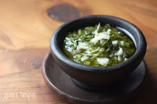 Chimichurri sauce 