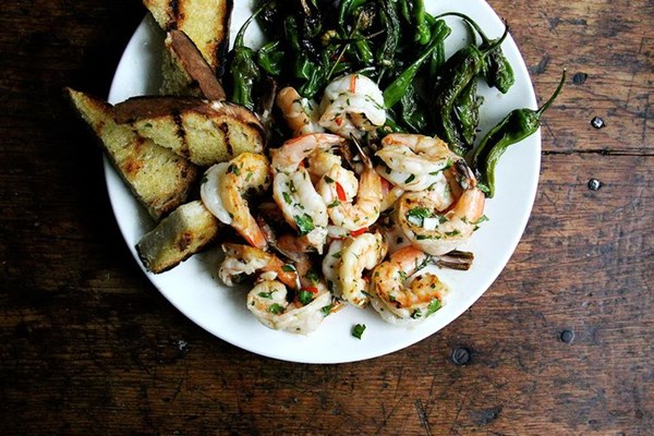 Chimichurri shrimp