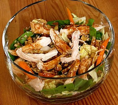 Chinese chicken & walnut salad