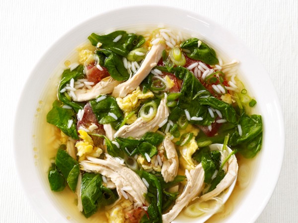 Chinese chicken and rice soup