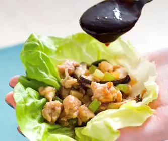 Chinese chicken lettuce wraps