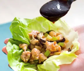 Chinese chicken lettuce wraps