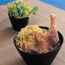 Chinese duck and noodle soup