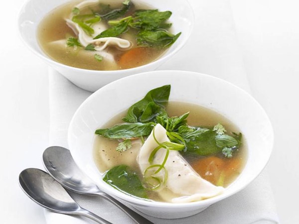 Chinese dumpling soup