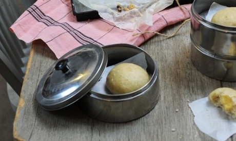 Chinese egg custard buns