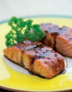 Chinese glazed salmon