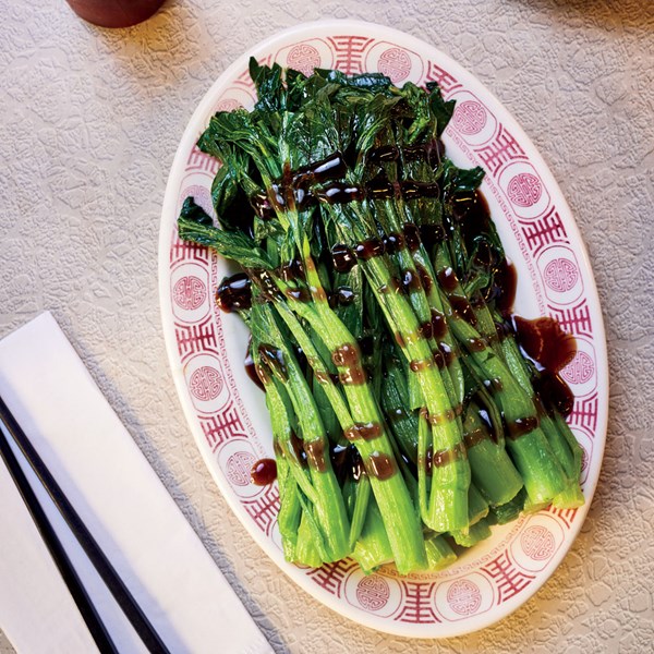 Chinese greens with oyster sauce