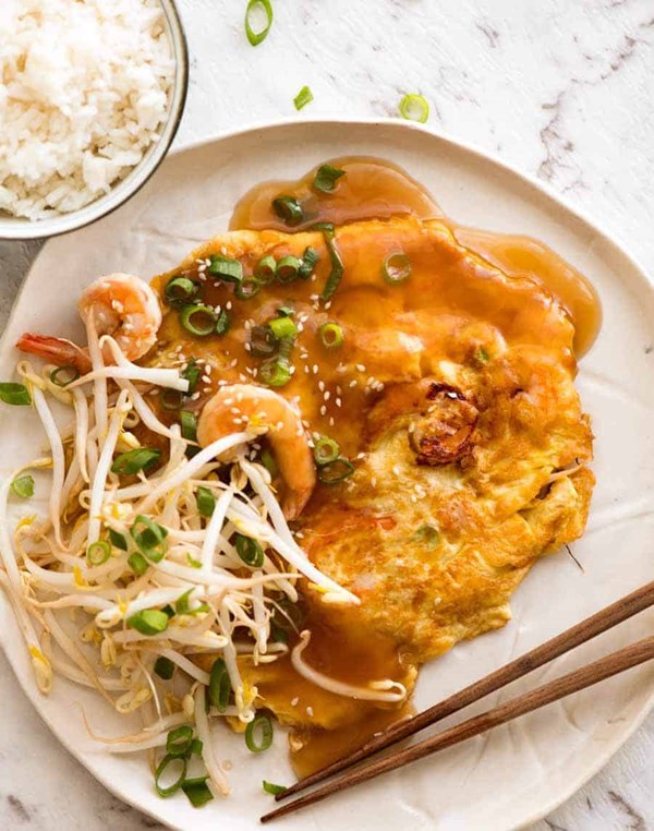 Chinese omelette (Egg foo young)