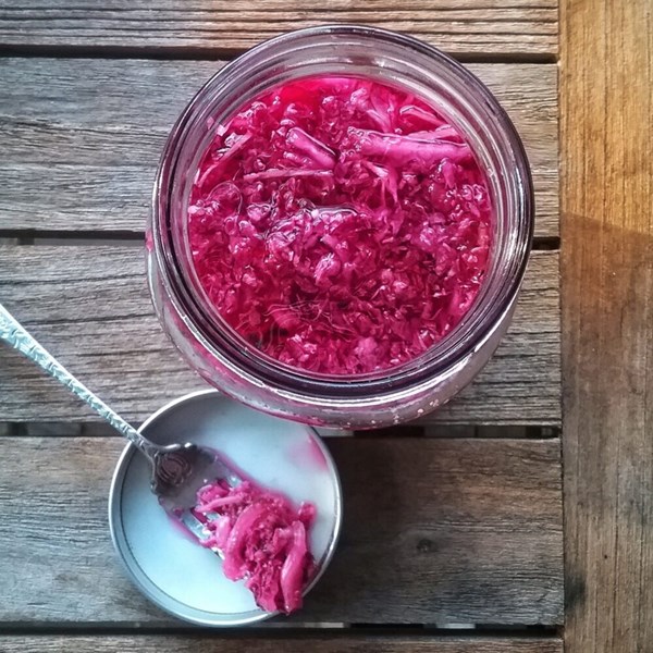 Chinese pickled cabbage and ginger
