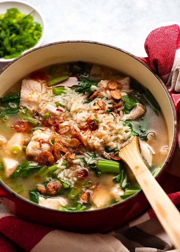 Chinese rice soup 