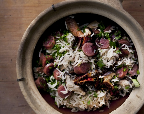 Chinese sausage rice