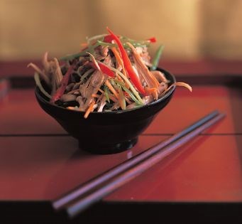 Chinese shredded duck salad