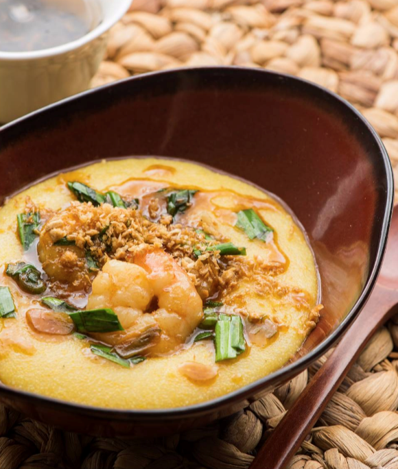 Chinese shrimp and grits