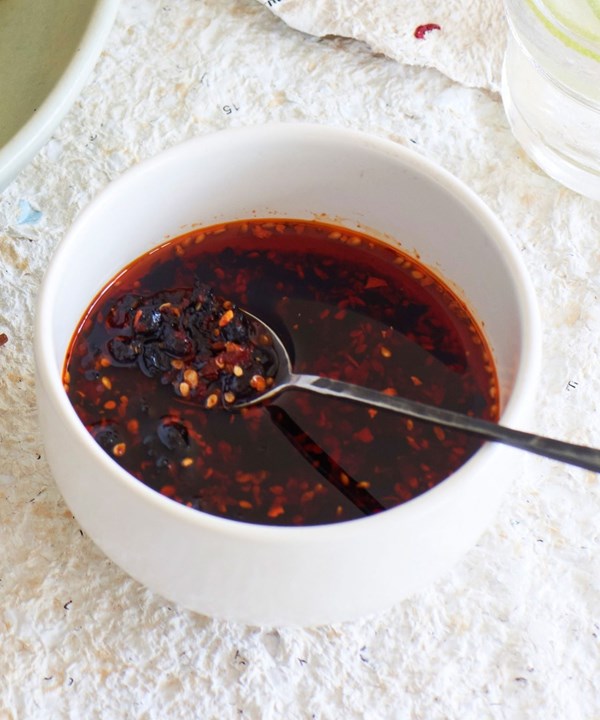 Chinese-spiced black bean chilli oil 