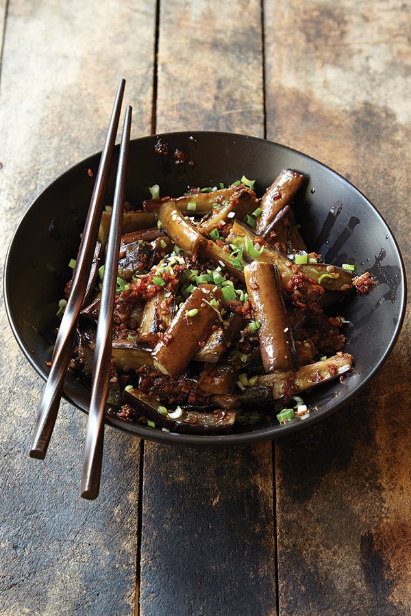 Chinese spicy garlic eggplant (Yu xiang qie zi)