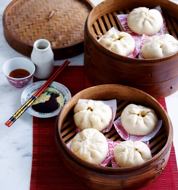 Chinese steamed pork buns