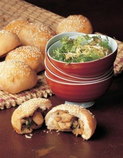 Chinese-style chicken buns