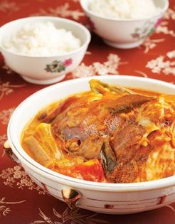 Chinese-style fish head curry