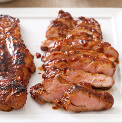 Chinese-style glazed pork tenderloin